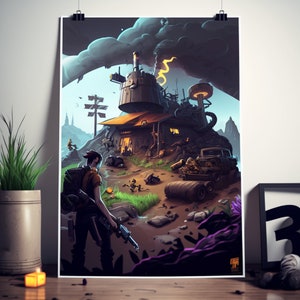 Printable Gaming Concept Art - FREE BONUS PRINT!