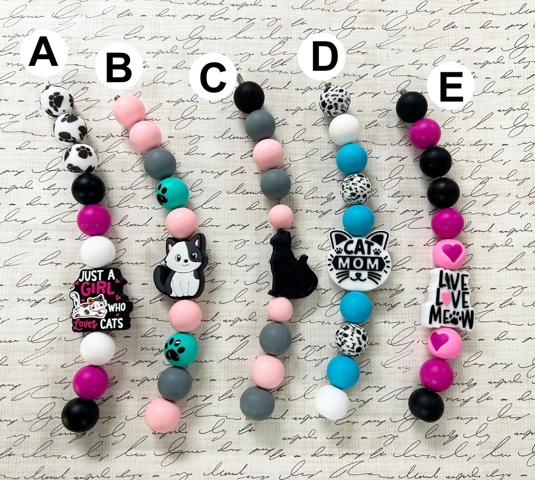 Cute Kitty Cup Charm - Mug Charm - Keychain Wire - Bag Charm - Etsy