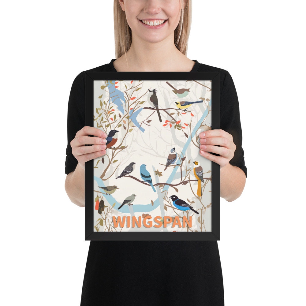 Wingspan Board Game Wall Art Framed Poster Board Game Wall Art Wingspan