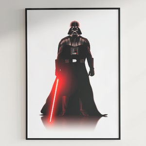 Darth Vader Wall Art Star Wars Wall Art Printable Download Darth Vader Silhouette Art Print Instant Download Darth Vader Digital Poster