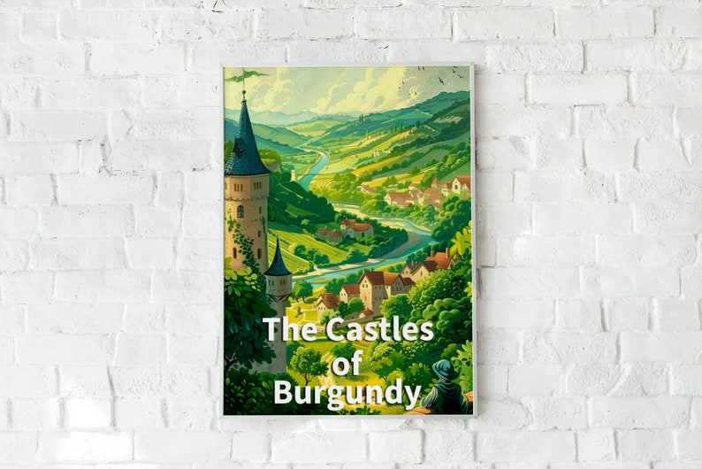 The Castles of Burgundy Board Game Wall Art Printable Download Nature ...