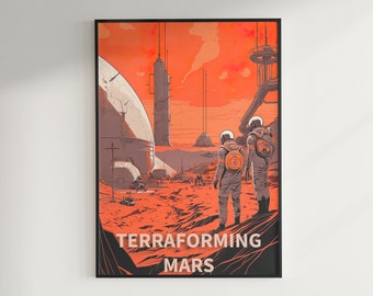 Terraforming Mars Board Game Wall Art Board Game Wall Art Printable Download Game Room Decor Art Print Instant Download Digital Poster 2