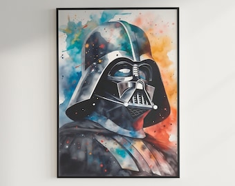 ダース・ベイダー 水彩画 スターウォーズ ポスター ダース