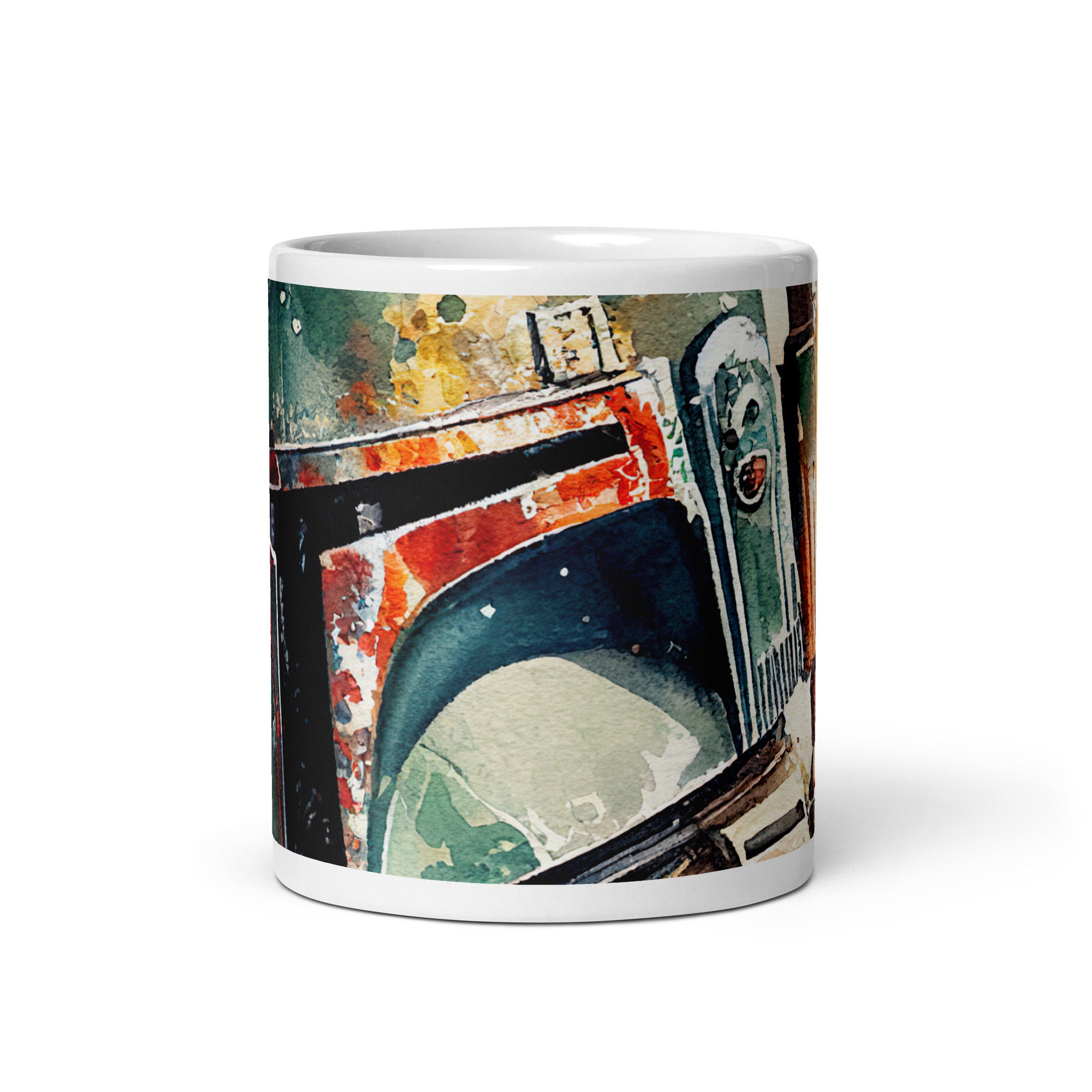 BOBA FETT COFFEE MUG. STAR WARS BOUNTY HUNTER MUG. Art Deco Print Mug. B138