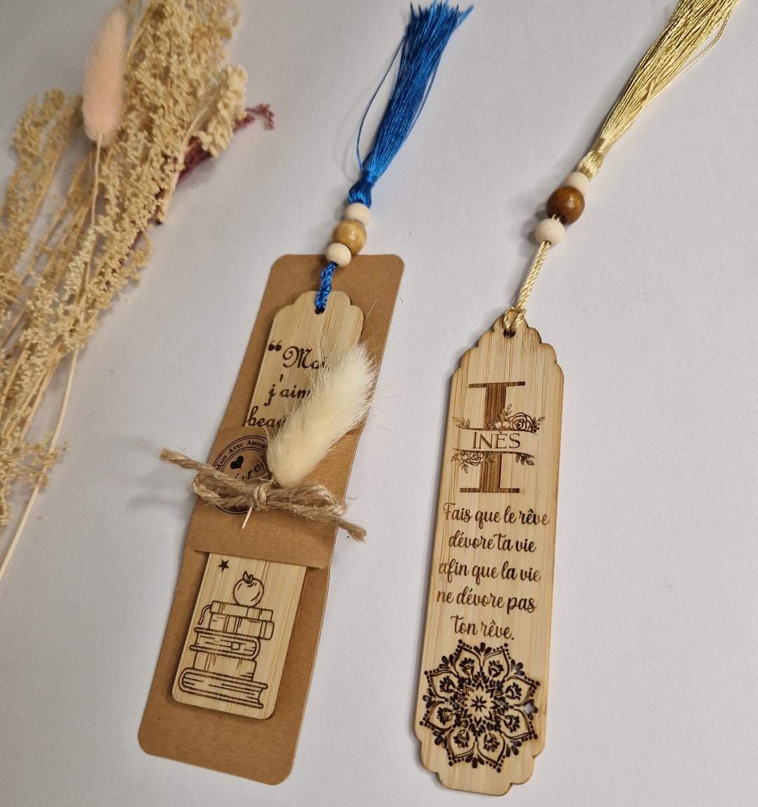 Personalized Wooden Bookmark With Engraved First Name, Gift Case ...