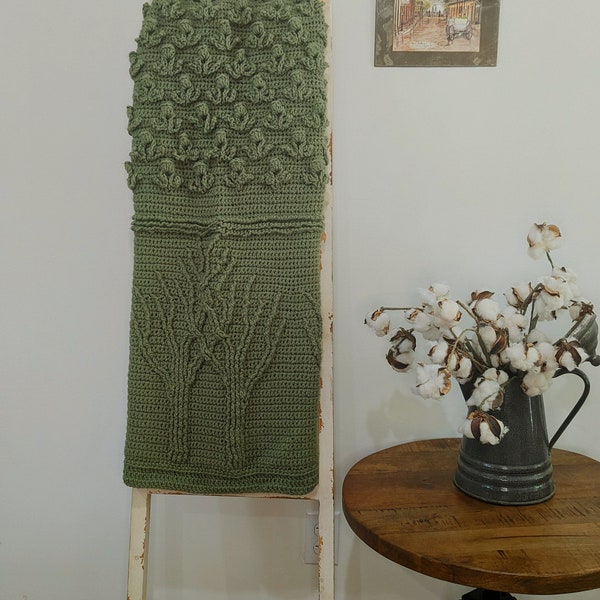 Tree of Life Crochet Blanket Pattern Etsy