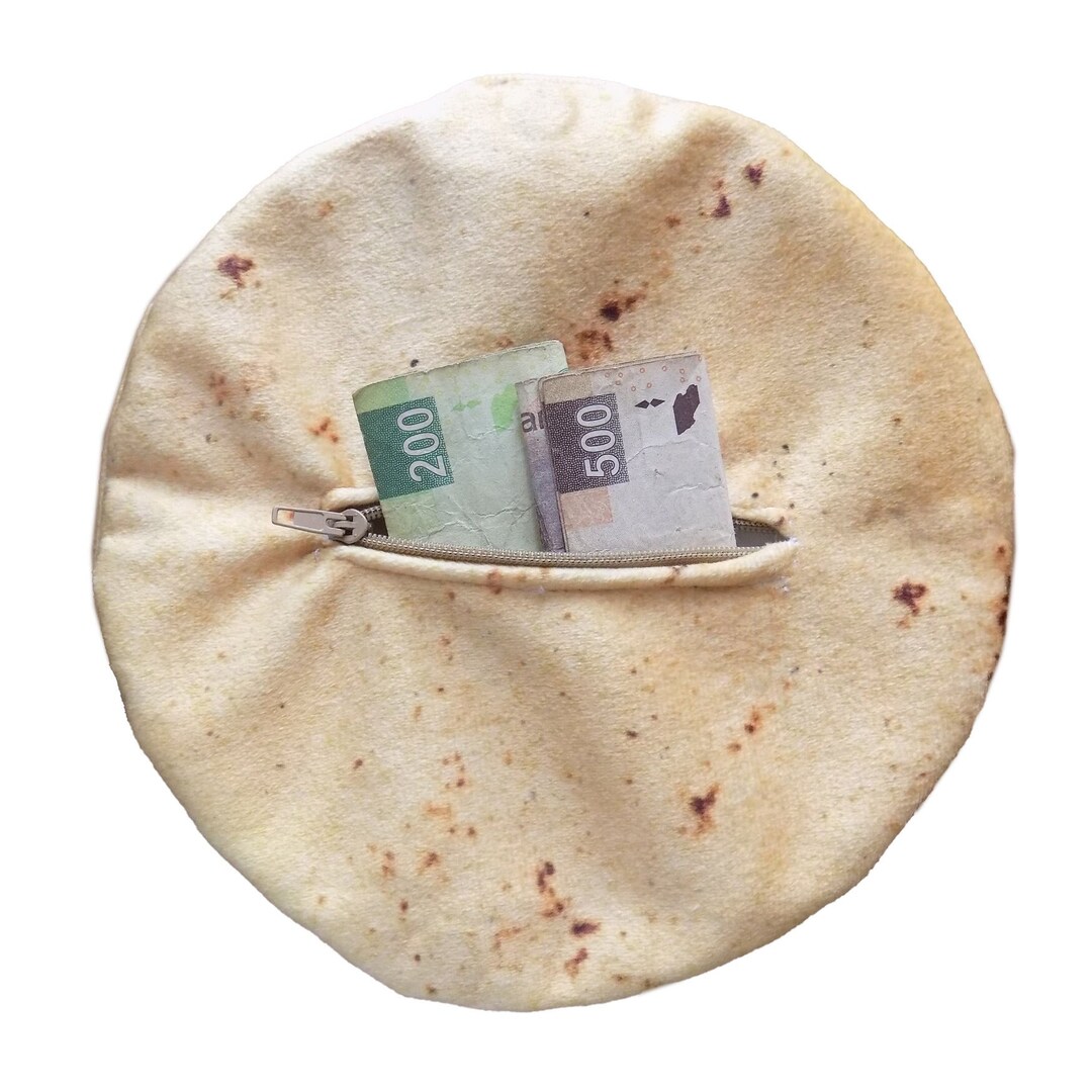 Monedero de tortilla Etsy Mexico