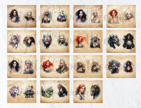 ダージリンページ★写真の60冊 Junk Journal Digital Kit Vintage Grunge Wildflowers Journal