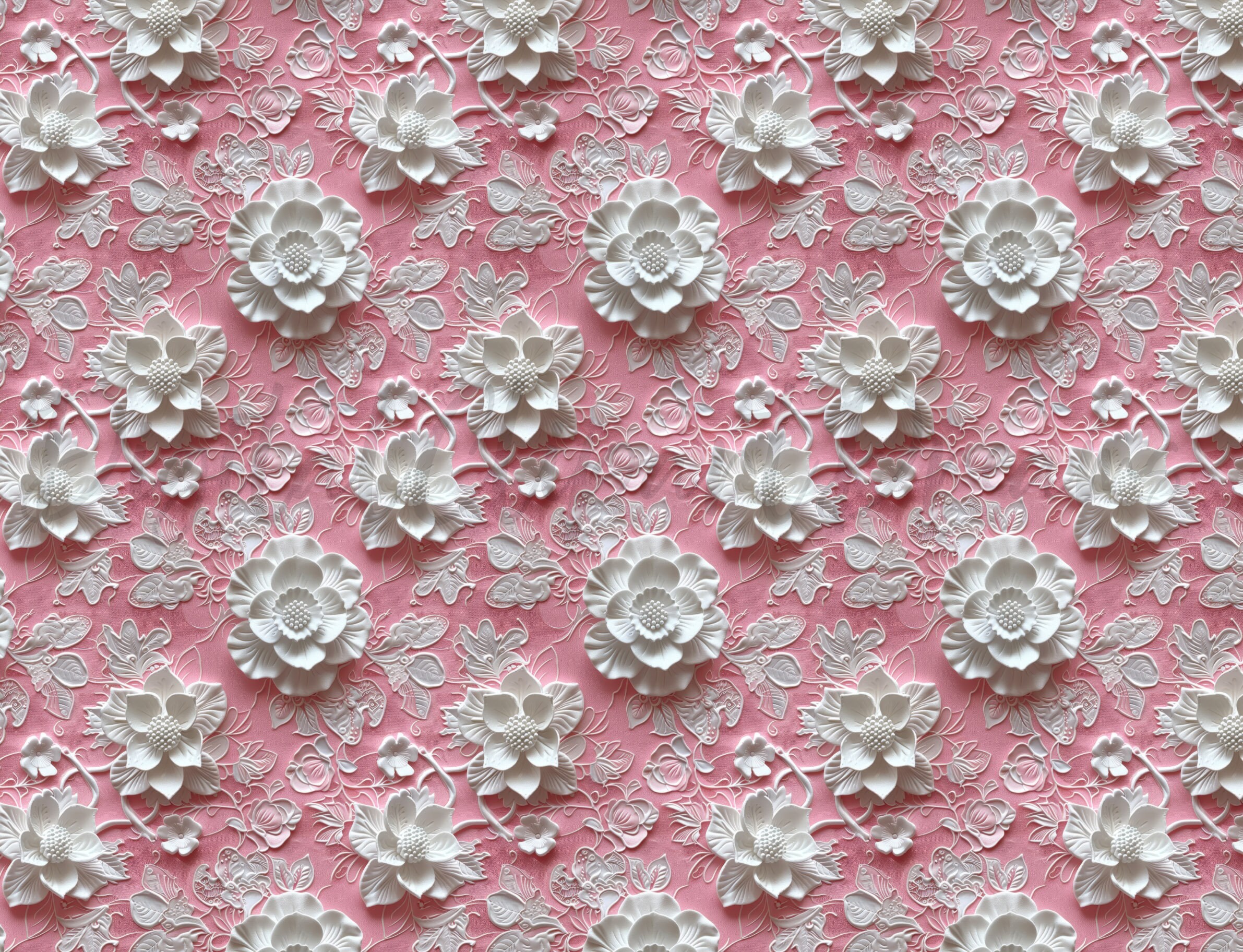 Pastel Pink Lace Seamless Pattern, Vintage Lace Texture