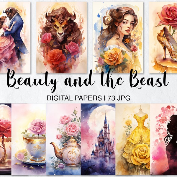 Beauty and the Beast Printables - Etsy