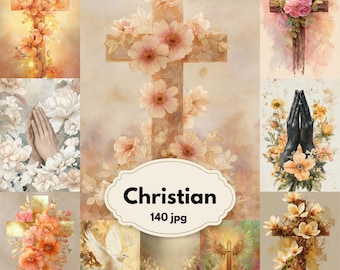 Christian Junk Journal Pages: Faith Ephemera Scripture Printable Kit for Bible Journaling (Digital Download)