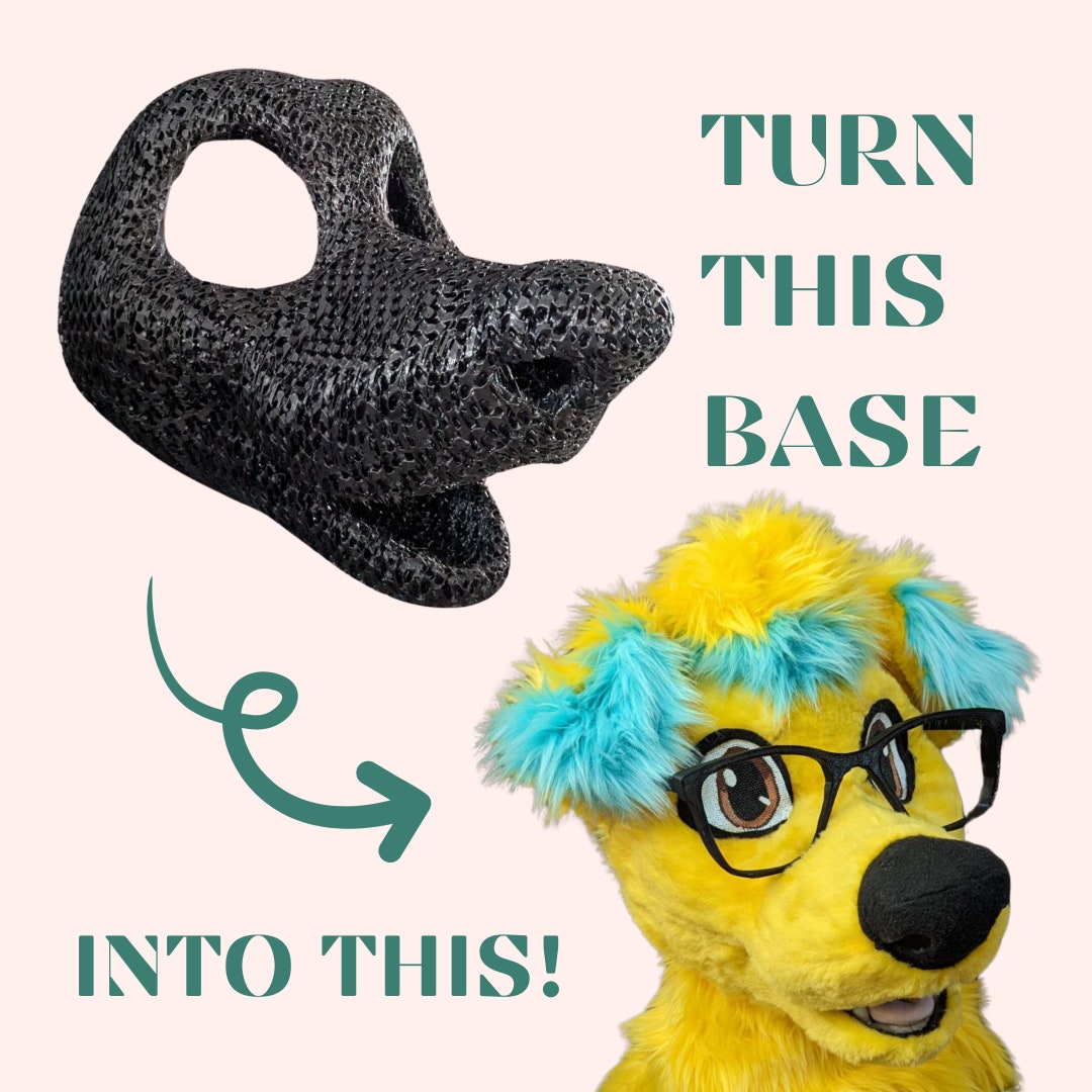 Dog Fursuit Head Base Soft TPU 3D Printed Static Jaw - Etsy