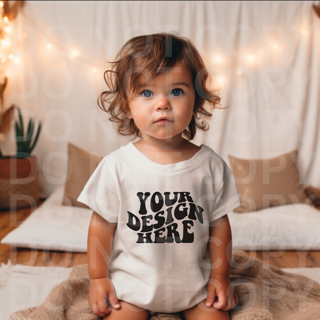 Mockup Toddler White Shirt Kids White Shirt Mock up Boy White Shirt