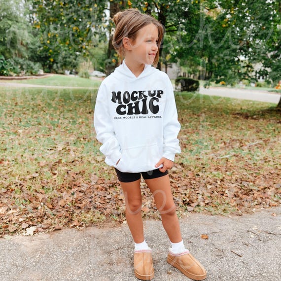 White hooded sweatshirt youth shop