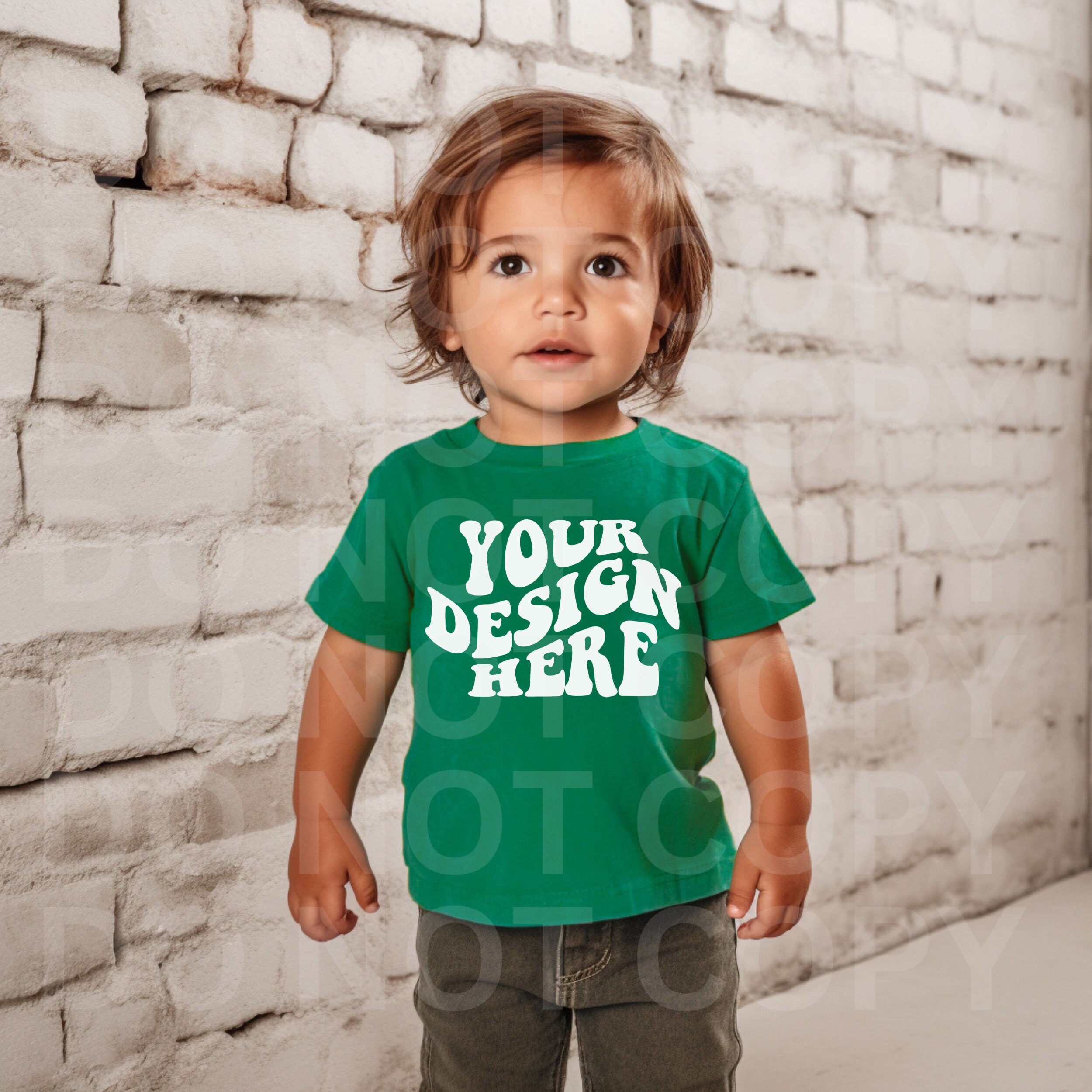 Kids green shirt Etsy Nederland
