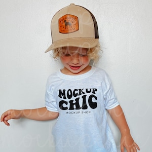 Mockup Kids White Shirt Toddler White tshirt Mockup Kid Lifestyle Mockup Trendy Summer Mock up Mockup Bundle Gildan Bella Canvas Mockup