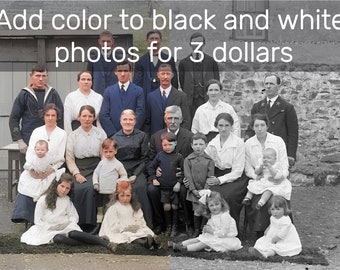 B & W-Fotos zu Colorized und klarer.