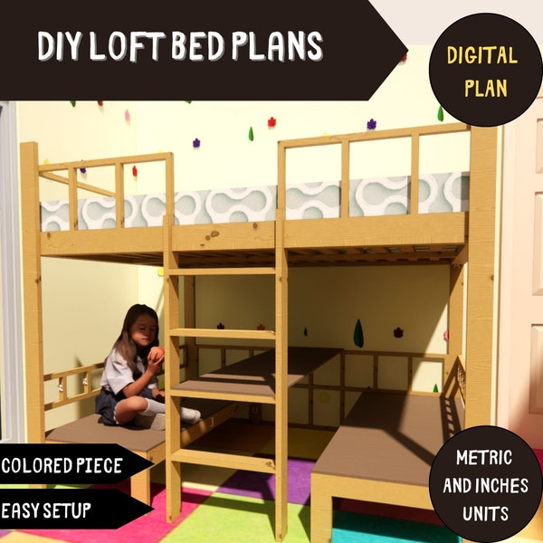 DIY loft bed plans-Step-by-Step Guide for a Stylish Space-Saving Bedroom Solution-Dıy