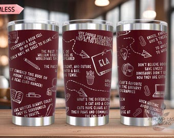 ELA Puns Laser SVG Wrap for 20oz and 30oz Tumblers