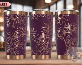 Daisies Laser SVG Wrap for 20oz and 30oz Tumblers