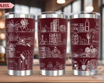 Self Care Shelves Laser SVG Wrap for 20oz and 30oz Tumblers