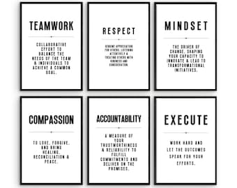 Druckbare Wandkunst, Office Home Decor Inspirational Motivational Artwork