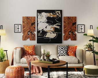 Transforme llamadas de Zoom, Google Meet, Skype y equipos con un impresionante fondo virtual Boho Ecléctico, perfecto para trabajo remoto y entrevistas