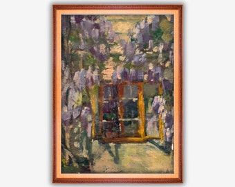 Pintura de jardín de Pitthordt, arte de pared imprimible botánico vintage, flores de jardín, ilustración para decoración de sala de estar, oficina y hogar, impresión digital
