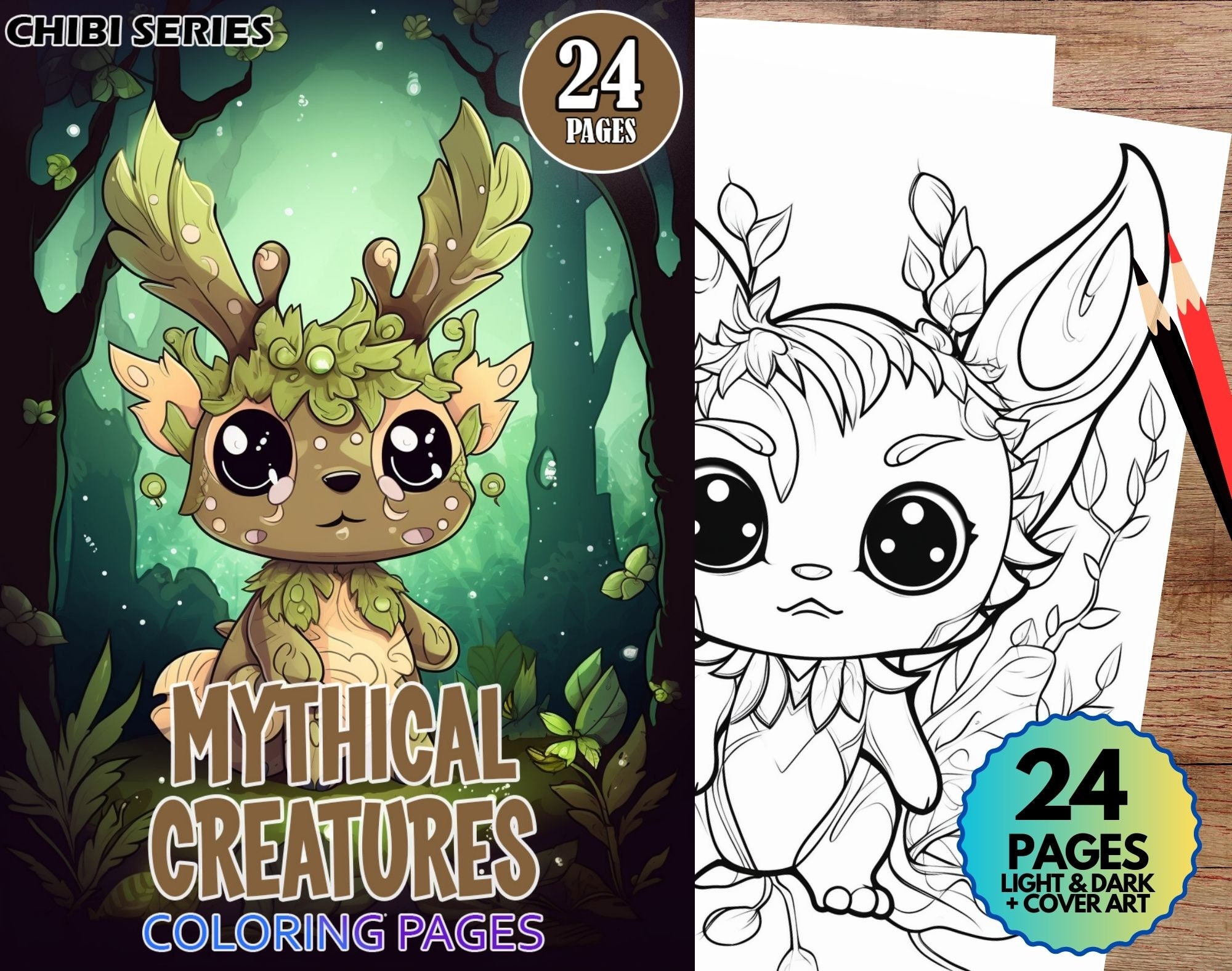 Magical and Mythical Mini Coloring Book – A Brighter Year