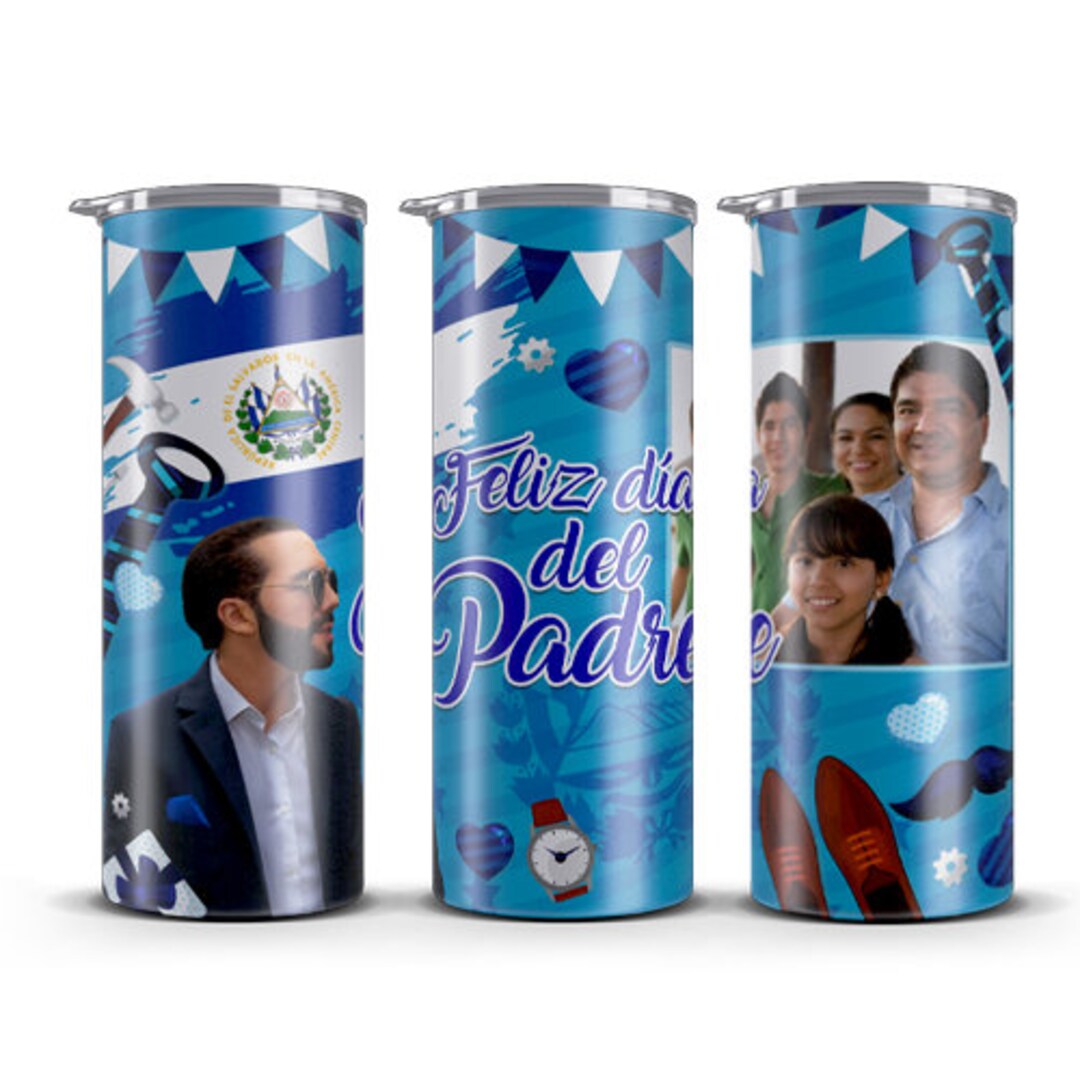 Father's Day Tumbler Nayib Bukele Pattern 20 Oz CUSTOM PHOTO - Etsy