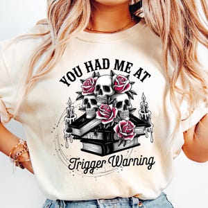 Mi hai conquistato con Trigger Warning Png, Bad Book Club Digital Design, Romantasy Bookish Sublimation Download Png, Morally Grey Digital Png