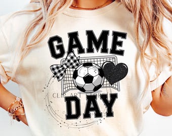 Soccer Game Day PNG, Coquette Soccer Glitter Png, Soccer Mama Png, Soccer Mom Png, Game Day, Sport Png, Football Mama