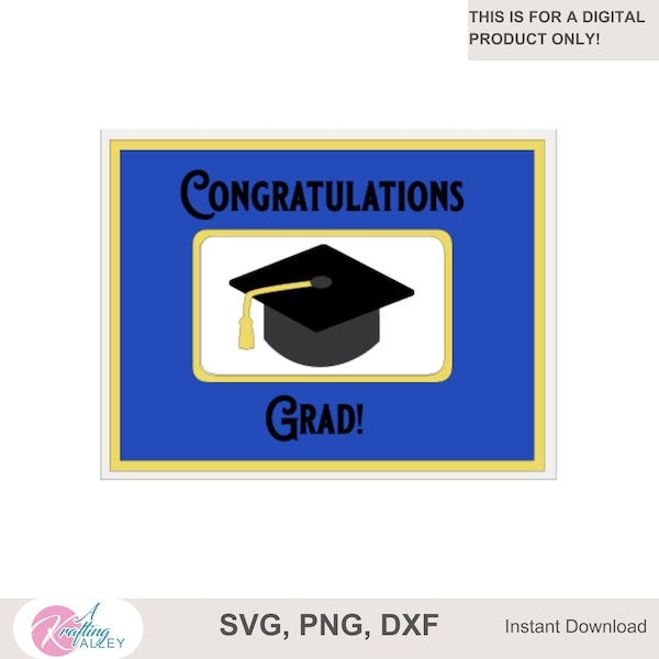 Congratulation Grad Card SVG Graduation Day card SVG greeting card template Grad Cap Card PNG layered interactive spinner card cutting file