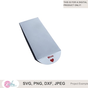 Slimline Envelope with Love flap SVG card envelope design with scallop flap half circular flap and straight with cut out for inside of flap