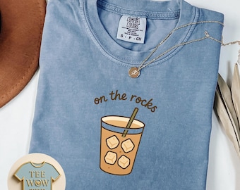 Coffee Lover Tee, Comfort Colors Barista Top, Funny Café Drink Gift, Summer Graphic Shirt