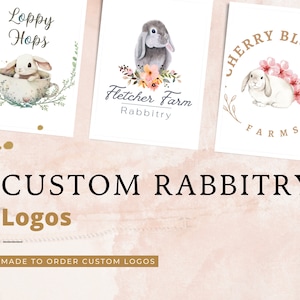 Custom Rabbitry Logo | Holland Lop Rabbitry Logo | Bunny Logo | ARBA Show Breeder | Holland Lop | Rabbit Logo