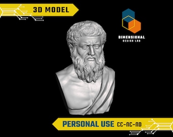 3D Model of Plato - High-Quality STL File for 3D Printing (PERSONAL USE)