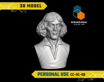 3D-model van Nicolaus Copernicus - Hoogwaardig STL-bestand voor 3D-printen (PERSOONLIJK GEBRUIK)