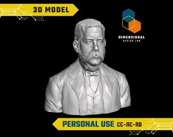 3D-model van George Westinghouse - Hoogwaardig STL-bestand voor 3D-printen (PERSOONLIJK GEBRUIK)