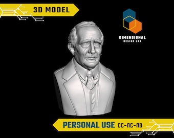 3D Model of J.R.R. Tolkien - High-Quality STL File for 3D Printing (PERSONAL USE)