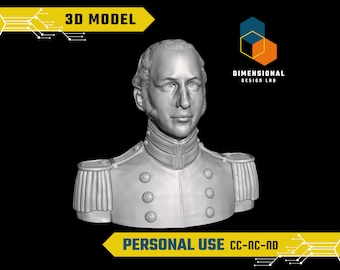 3D Model of Archibald Henderson - High-Quality STL File for 3D Printing (PERSONAL USE)
