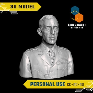 3D Model of Smedley Butler - High-Quality STL File for 3D Printing (PERSONAL USE)