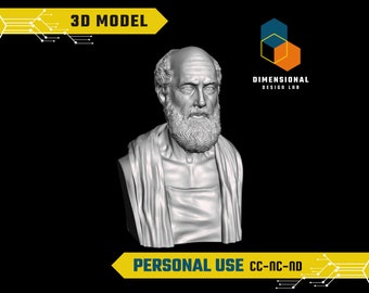 3D-model van Hippocrates - Hoogwaardig STL-bestand voor 3D-printen (PERSOONLIJK GEBRUIK)