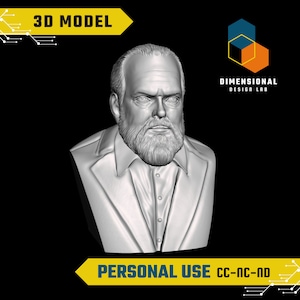 3D Model of Orson Welles - High-Quality STL File for 3D Printing (PERSONAL USE)