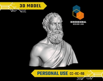 3D Model of Epictetus - High-Quality STL File for 3D Printing (PERSONAL USE)