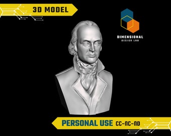 3D-model van Aaron Burr - Hoogwaardig STL-bestand voor 3D-printen (PERSOONLIJK GEBRUIK)