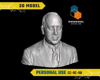3D-model van C.S. Lewis - Hoogwaardig STL-bestand voor 3D-printen (PERSOONLIJK GEBRUIK)