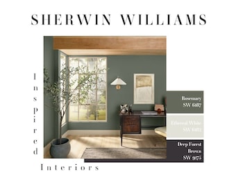 Inspired Interior | Sherwin Williams | Interior Paint | Exterior Paint | Spring Color Palettes 2023