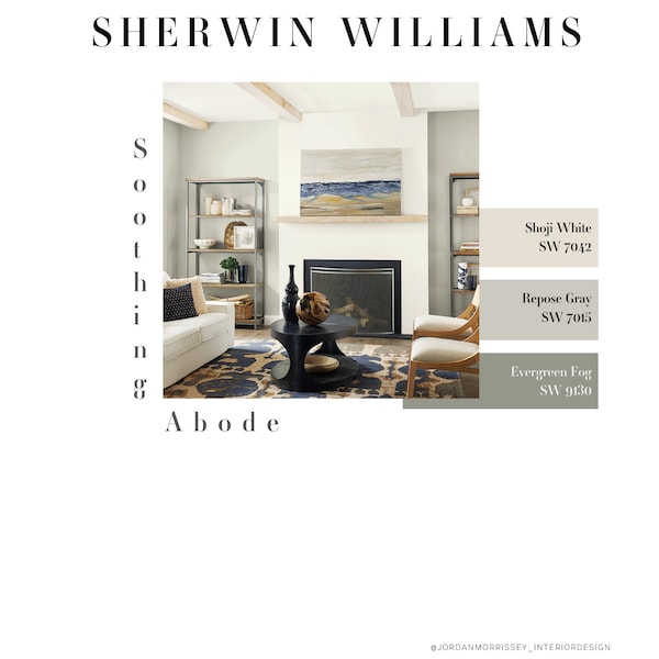 Soothing Abode | Sherwin Williams | Interior Paint | Exterior Paint | 2023 Spring Paint Collection