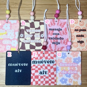 Spanish Car Air Fresheners l Spanglish Air Freshener l Mexican Sayings l Car Accessories